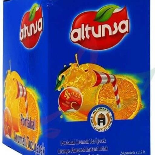 پودر شربت التونسا بسته 24 عددی - طعم پرتقال - Altunsa Orange